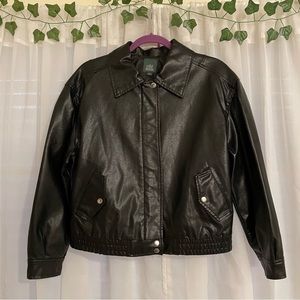 Wild Fable Leather Zip up